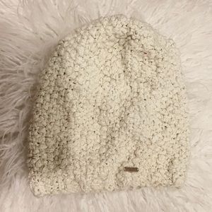 Cotton Woven white Cream Woman’s  Beanie